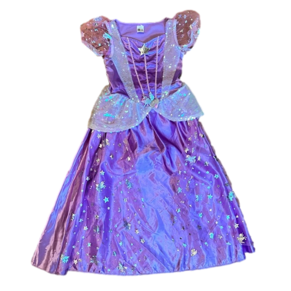 Other - Girls Unicorn Princess Purple Sequin Gown Size Small (4-6)